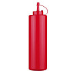Бутылка для соуса Paderno 720мл., пластик,цвет красный, 41526-R3