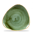 Тарелка мелкая треугольная Churchill Stonecast Samphire Green SSGSTR91 22,9см, без борта