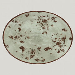 Тарелка овальная плоская RAK Porcelain Peppery 32*23 см, серый цвет в Санкт-Петербурге, фото
