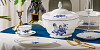 Тарелка глубокая P.L. Proff Cuisine d 23 см h4 см Blue Flower (81222024) фото