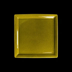 Тарелка квадратная с бортами Corone 10'' 265мм, желтый Cocorita в Санкт-Петербурге фото
