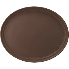 Поднос прорезиненный овальный Prohotel фибергласс ,L=63,B=52см коричнев. (04080626) в&nbsp;Санкт-Петербурге фото