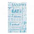Пакет для гамбургера  Parole 12+7*18 см, голубой, 500 шт/уп, жиростойкий пергамент