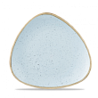 Тарелка мелкая треугольная  Stonecast Duck Egg Blue SDESTR91 22,9см, без борта