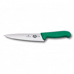 Универсальный нож Victorinox Fibrox 25 см, ручка фиброкс зеленая в Санкт-Петербурге, фото