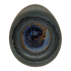 Тарелка глубокая асимметричная Continental Stoneage 27,5х24,5 см, состаренный синий 30PEB232-126 в Санкт-Петербурге, фото