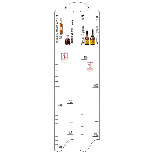 Барная линейка P.L. Proff Cuisine Torres 10 years 0.7/1.0, Jaime 0.7, Moscatel oro фото