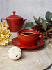 Чашка Porland 250 мл фарфор цвет красный Seasons (322125) фото