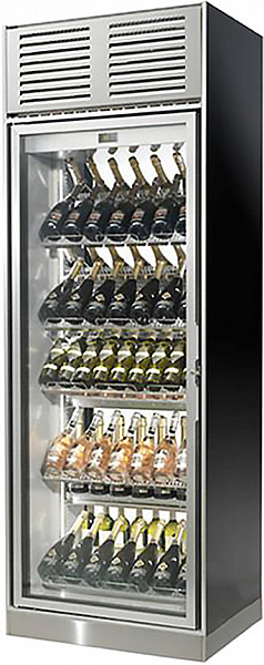 Монотемпературный винный шкаф Enofrigo ENOGALAX H2400 GM6C1V вент. серый фото