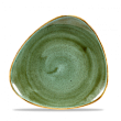 Тарелка мелкая треугольная Churchill Stonecast Samphire Green SSGSTR71 19,2см, без борта