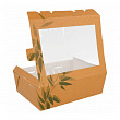 Контейнер картонный для салата с окном Garcia de Pou 1 л, 12*17*5,5 см, 25 шт/уп