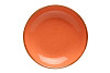 Тарелка глубокая безбортовая Porland 26 см фарфор цвет оранжевый Seasons (197626) фото