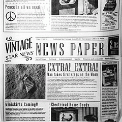 Бумага для конусов и сэндвичей Fab up Газета [1000шт] ,L=30,5,B=30,5см (04146653) в&nbsp;Санкт-Петербурге фото