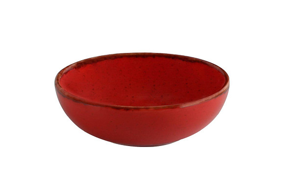 Салатник полуглубокий Porland d 10 см h 3.3 см 95 мл фарфор цвет красный Seasons (368109) фото