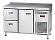 Холодильный стол Abat СХС-60-01 неохлаждаемая столешница с бортом (дверь, ящики 1/2) (24010011300)