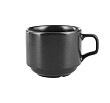 Чашка чайная  177 мл, стопируемая, цвет черный Seasons (322107)