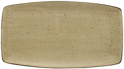 Тарелка прямоугольная Continental 35,5х19 см, коричневая 32CURV193-06 в Санкт-Петербурге, фото