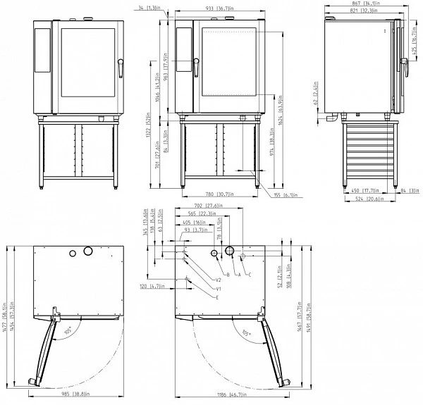 Пароконвектомат Retigo B1011B Vision II фото
