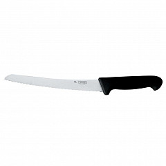 Нож хлебный P.L. Proff Cuisine PRO-Line 25 см, черная пластиковая ручка в Санкт-Петербурге, фото