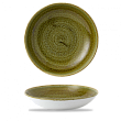 Тарелка глубокая Churchill Stonecast Plume Olive PLGREVB91