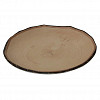 Блюдо круглое P.L. Proff Cuisine 27,5*2,5 см Timber Brown пластик меламин фото