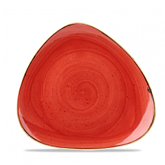 Тарелка мелкая треугольная Churchill Stonecast Berry Red SBRSTR71 19,2см, без борта в Санкт-Петербурге фото