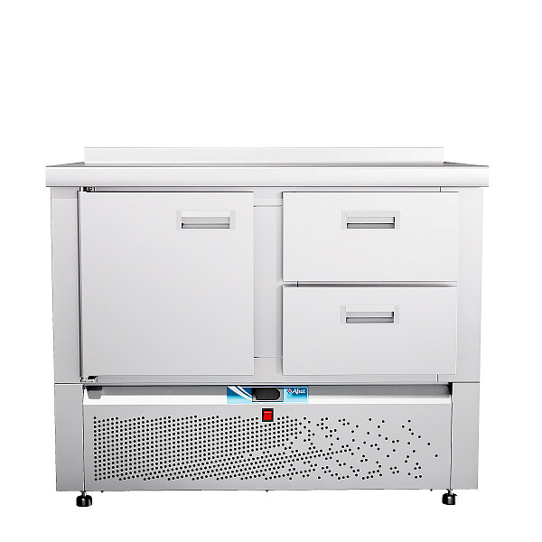 Холодильный стол Abat СХС-70Н-01 (дверь, ящики 1/2) с бортом фото
