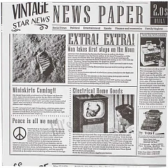 Бумага для конусов и сэндвичей Fab up Газета [1000шт] ,L=26,B=26см(Б00075) в&nbsp;Санкт-Петербурге фото