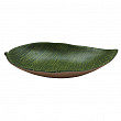Блюдо овальное Лист  23*13 см Green Banana Leaf пластик меламин