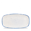 Блюдо прямоугольное без борта Churchill Stonecast Hints Indigo Blue SHBIXO141