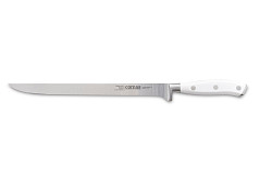 Нож для тонкой нарезки Comas 26 см, L 38,5 см, нерж. сталь / АБС-пластик, цвет ручки белый, Marble (8116) в Санкт-Петербурге фото
