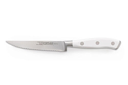 Нож для стейка Comas 11,5 см, L 22 см, нерж. сталь / АБС-пластик, цвет ручки белый, Marble (8114) в Санкт-Петербурге, фото