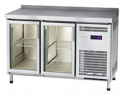Холодильный стол Abat СХС-60-01-СО охлаждаемая столешница с бортом (дверь-стекло, дверь-стекло) в Санкт-Петербурге, фото