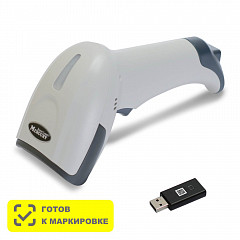 Беспроводной сканер штрих-кода Mertech CL-2310 BLE Dongle P2D USB White в Санкт-Петербурге, фото 1