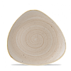 Тарелка мелкая треугольная Churchill Stonecast Nutmeg Cream SNMSTR91 22,9см, без борта фото