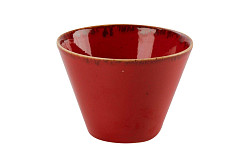 Чаша коническая Porland d 12 см h 8 см 400 мл фарфор цвет красный Seasons (368211) в Санкт-Петербурге, фото