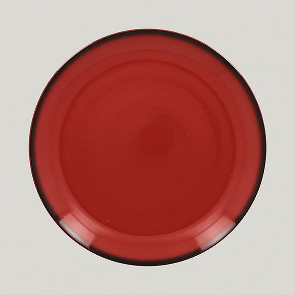 Тарелка круглая RAK Porcelain LEA Red 24 см (красный цвет) фото