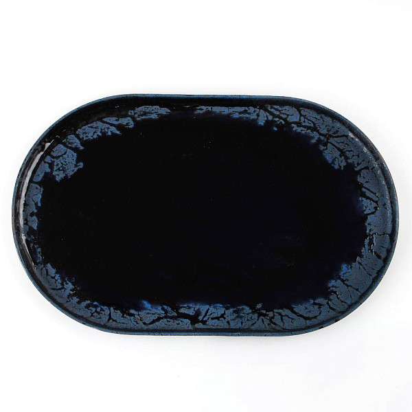 Тарелка овальная Porland 32 см, Root Blue (11CP32) фото