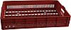 Ящик хлебный Luxstahl 740х465х145 мм перфорированный, ПЭНД [Х 3.3] фото