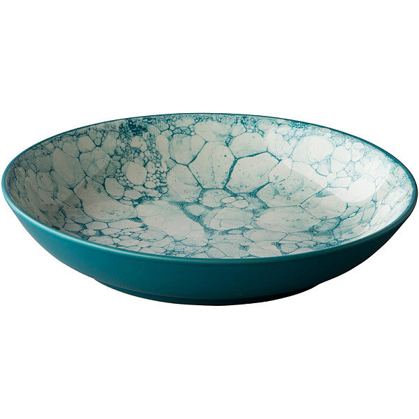 Тарелка глубокая Style Point Bubble turquoise 21 см (QU90102) фото