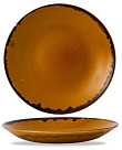 Тарелка глубокая  25,5 см, коричневая HVBRPD251