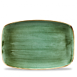 Блюдо прямоугольное Churchill CHEFS Stonecast Samphire Green SSGSXP141