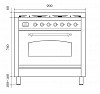 Плита газовая  Ilve P-09F-NE3/AWB antiq.white (фурн.бронза) фото