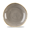 Салатник Churchill Волна, без борта, Stonecast Peppercorn Grey SPGSOGB11 фото