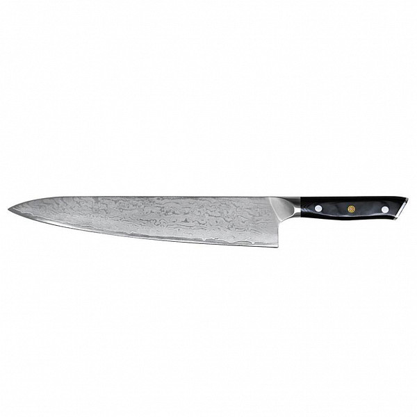 Шеф-нож P.L. Proff Cuisine Premium 24 см, дамасская сталь фото