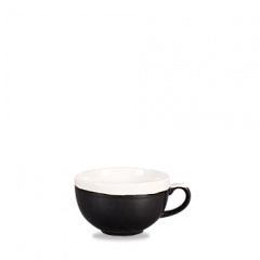 Чашка Cappuccino Churchill 340мл Monochrome, цвет Onyx Black MOBKCB281 в Санкт-Петербурге, фото