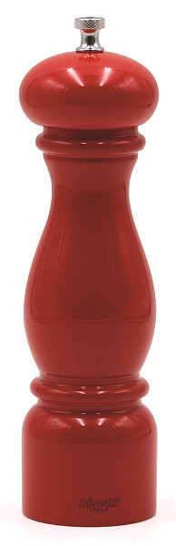 Мельница для соли Bisetti h 22 см, бук лакированный, цвет красный, FIRENZE (6250MSLRL) фото