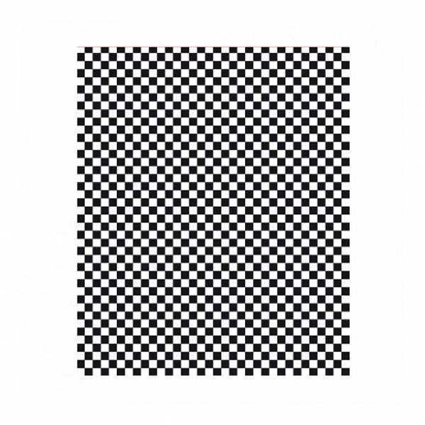 Упаковочная бумага Garcia de Pou Черно-белая клетка, 28*34 см, 1000 шт/уп, жиростойкий пергамент фото
