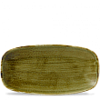 Блюдо прямоугольное без борта Churchill CHEFS Stonecast Plume Olive PLGRXO141