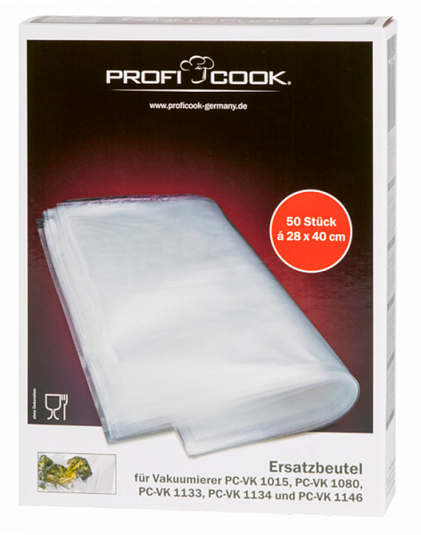 Пакеты для вакуумной упаковки Profi Cook PC-VK 1015+PC-VK 1080 28*40 фото